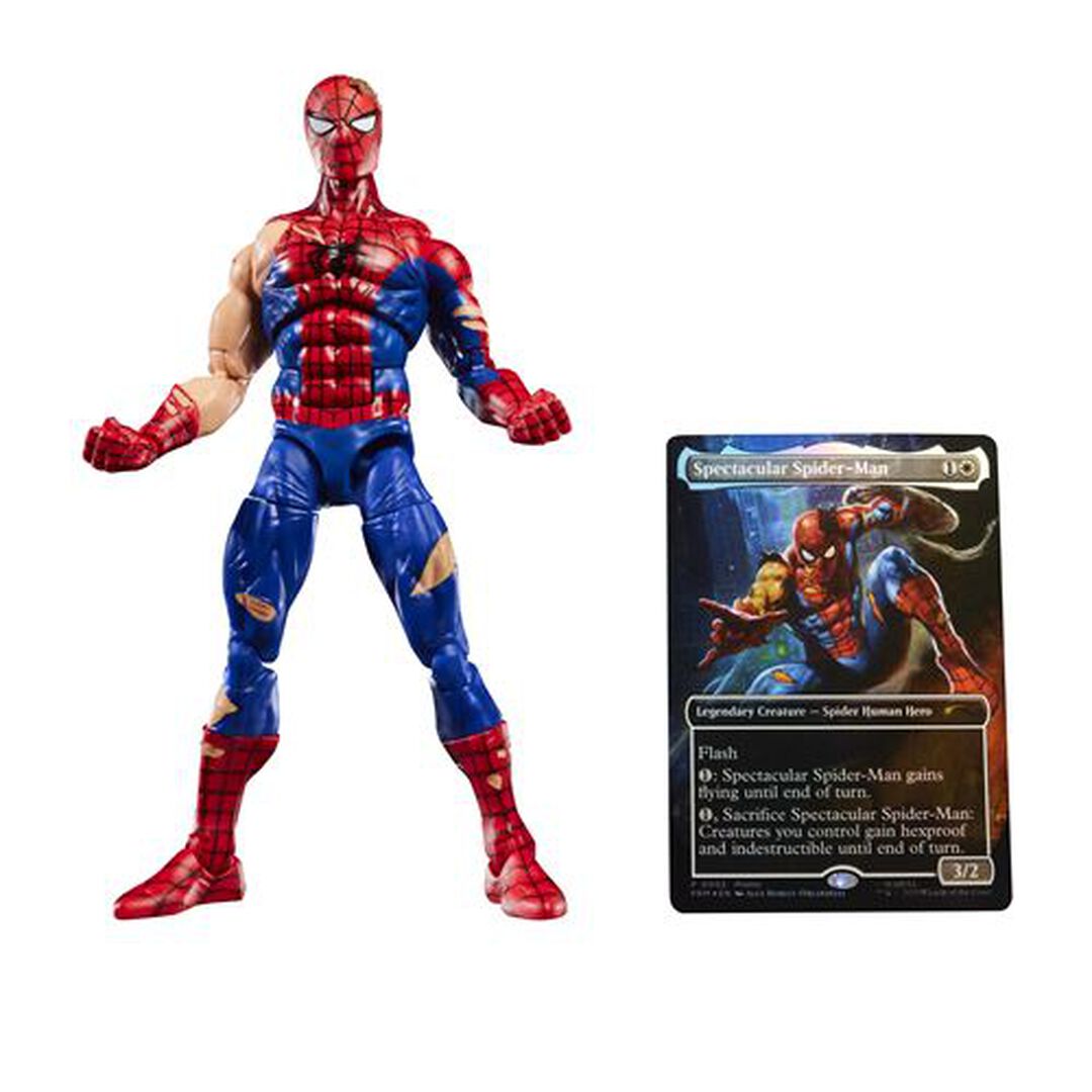 Figurine: Marvel Legends Series Magic: The Gathering Battle-damaged Spider-man